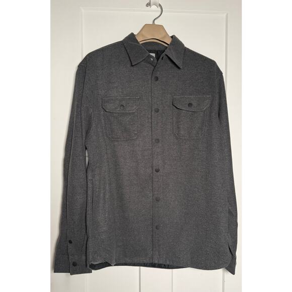 Giasone Other - GIASONE Mens Gray Button Up Shirt Jacket Heavyweight Size XL